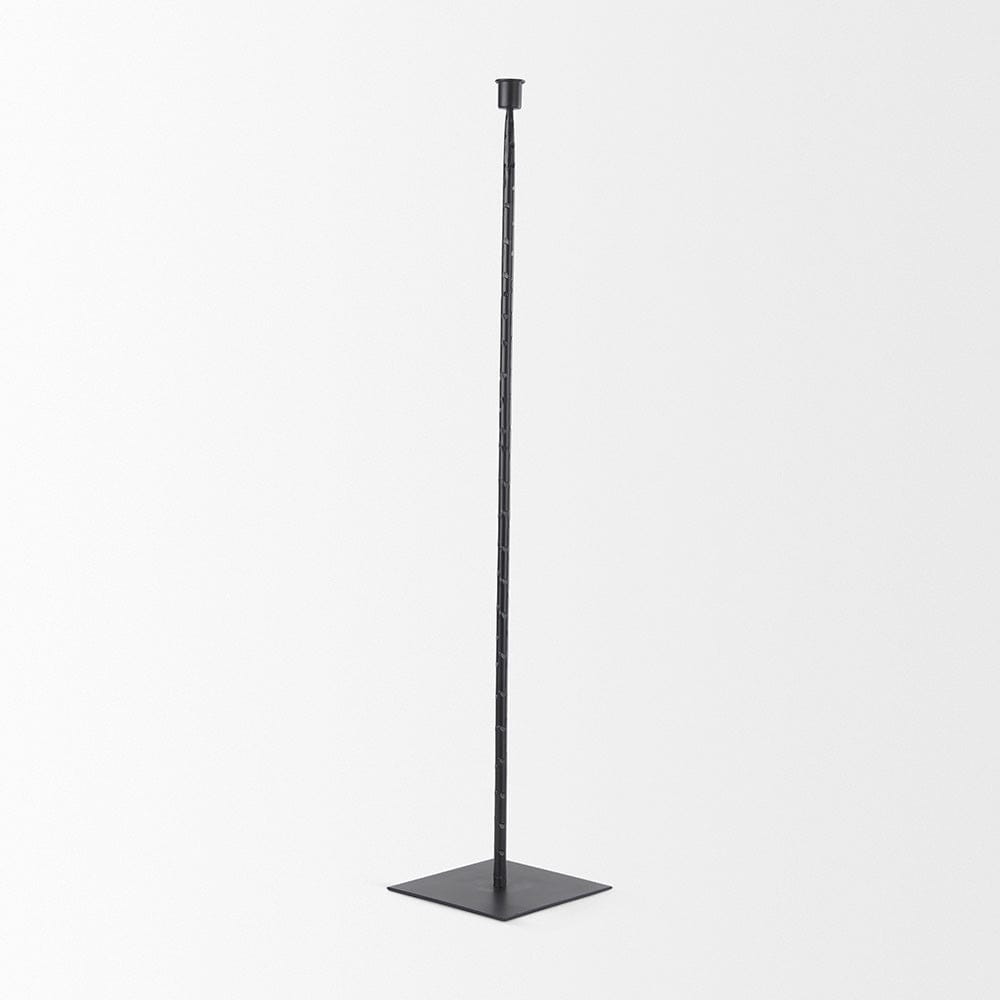 Mercana - Porter 6.0L x 6.0W x 30.0H Large Black Iron Candle Holder - 69862 view 3