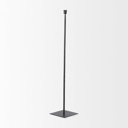 Mercana - Porter 6.0L x 6.0W x 30.0H Large Black Iron Candle Holder - 69862 view 3