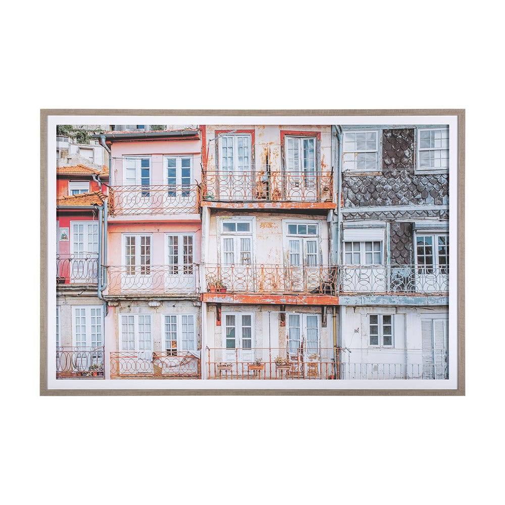Mercana - Porto Houses by Mercana Studio a Framed Art Print Matted under Glass - 14899 view 1