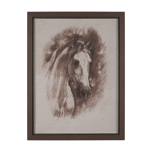 Mercana - Portrait of a Thoroughbred II by Mercana Studio a Framed Art Print Matted under Glass - 15764 view 1