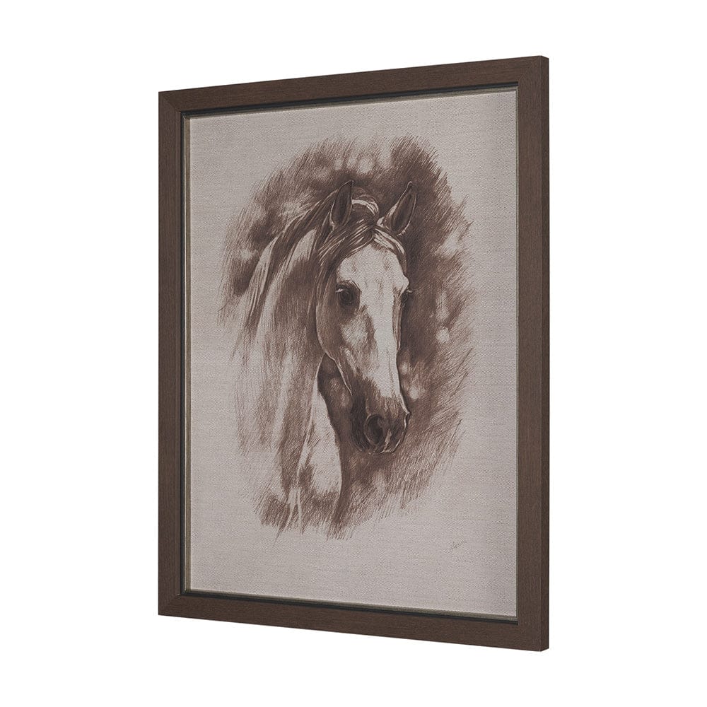 Mercana - Portrait of a Thoroughbred II by Mercana Studio a Framed Art Print Matted under Glass - 15764 view 2