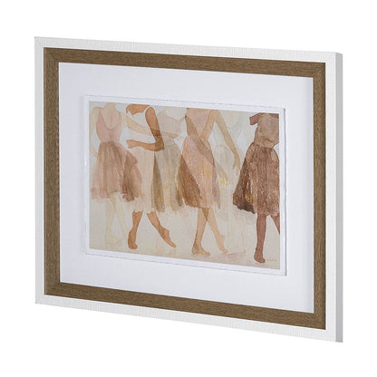 Mercana - Posture by Mercana Studio a Hand Embellished Textured Framed Art Print Matted under Glass - 13319 view 2