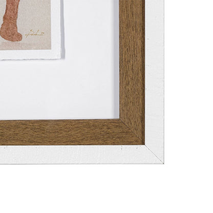 Mercana - Posture by Mercana Studio a Hand Embellished Textured Framed Art Print Matted under Glass - 13319 view 3