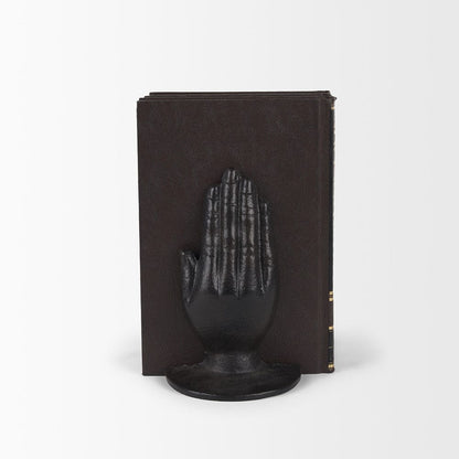 Mercana - Praying Hands Bronze Cast Iron Book Ends - 70537 view 3
