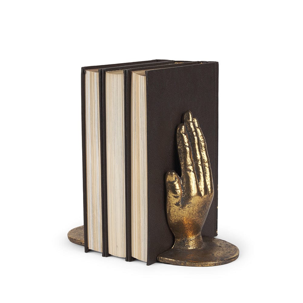 Mercana - Praying Hands Gold Cast Iron Book Ends - 70538 view 1