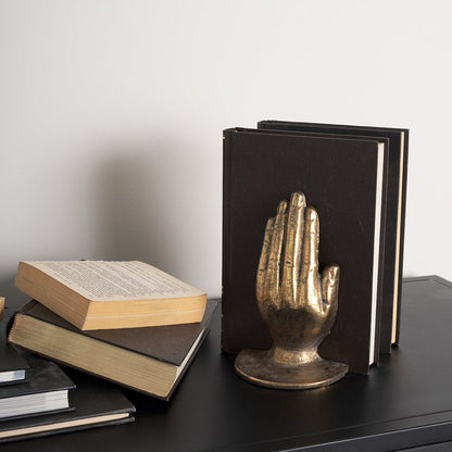Mercana - Praying Hands Gold Cast Iron Book Ends - 70538 view 8