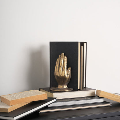 Mercana - Praying Hands Gold Cast Iron Book Ends - 70538 view 9