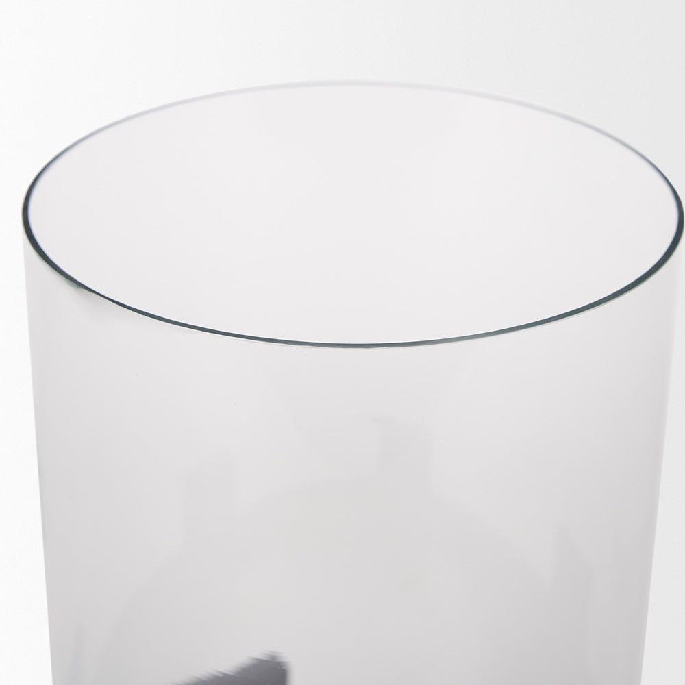 Mercana - Price Small Matte Black Metal w/ Glass Hurricane Candle Holder - 70677 view 6