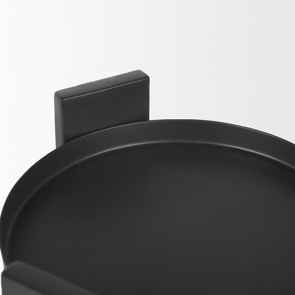 Mercana - Price Small Matte Black Metal w/ Glass Hurricane Candle Holder - 70677 view 7