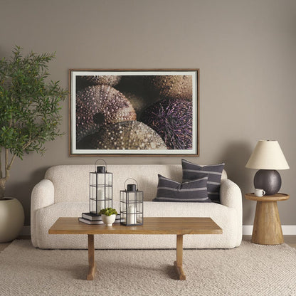 Mercana - Purple Sea Urchins by Nathan Larson a Hand Embellished Framed Art Print Matted under Glass - 15833 view 8