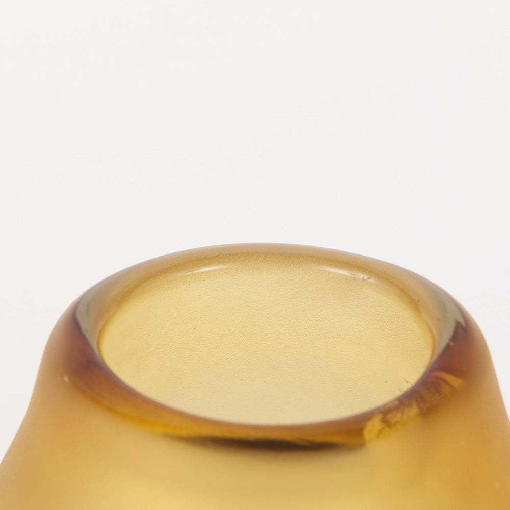 Mercana - Pyla Large Yellow/Brown Glass Sand Dune Inspired Vase - 69040 view 8