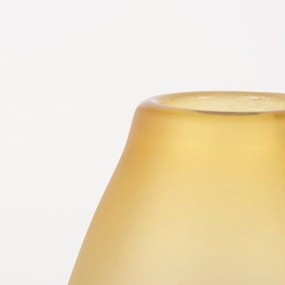 Mercana - Pyla Large Yellow/Brown Glass Sand Dune Inspired Vase - 69040 view 9