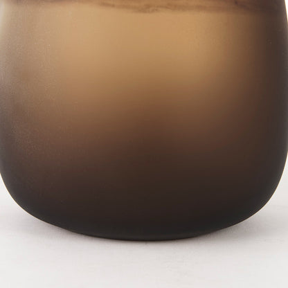 Mercana - Pyla Large Yellow/Brown Glass Sand Dune Inspired Vase - 69040 view 11