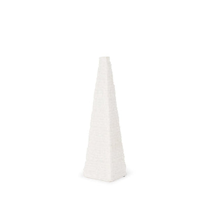 Mercana - Pyramis White Rough Marble Obelisk 13" - 70501 view 1