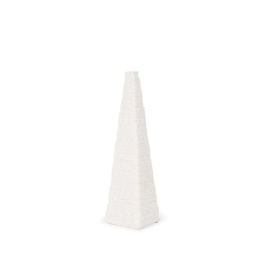 Mercana - Pyramis White Rough Marble Obelisk 13" - 70501 view 1