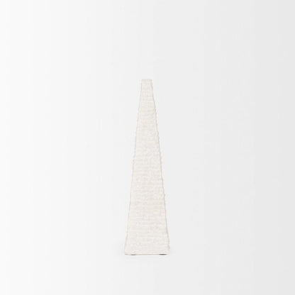 Mercana - Pyramis White Rough Marble Obelisk 13" - 70501 view 2