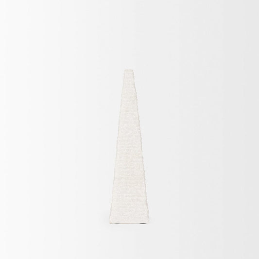 Mercana - Pyramis White Rough Marble Obelisk 13" - 70501 view 2