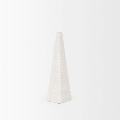 Mercana - Pyramis White Rough Marble Obelisk 13" - 70501 view 3