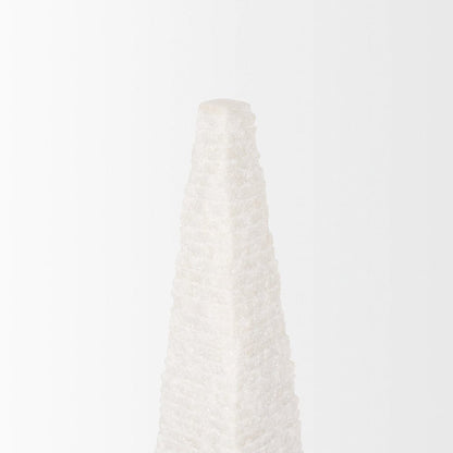 Mercana - Pyramis White Rough Marble Obelisk 13" - 70501 view 4