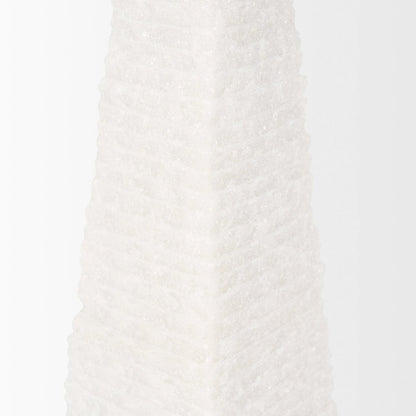 Mercana - Pyramis White Rough Marble Obelisk 13" - 70501 view 5