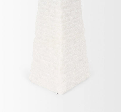 Mercana - Pyramis White Rough Marble Obelisk 13" - 70501 view 6