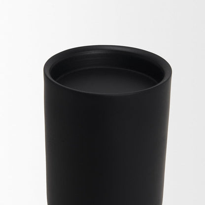 Mercana - Qamra Tall Black Metal Pillar Candle Holder - 70709 view 3