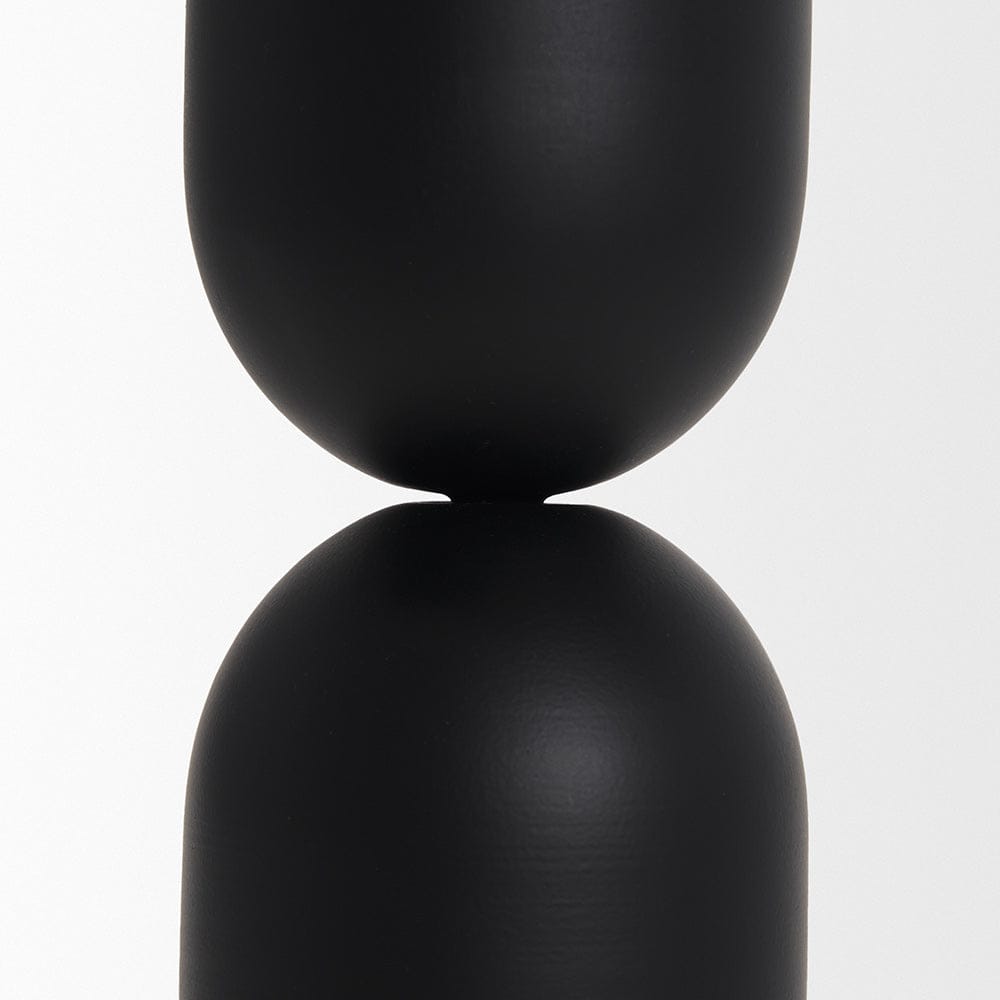 Mercana - Qamra Tall Black Metal Pillar Candle Holder - 70709 view 4