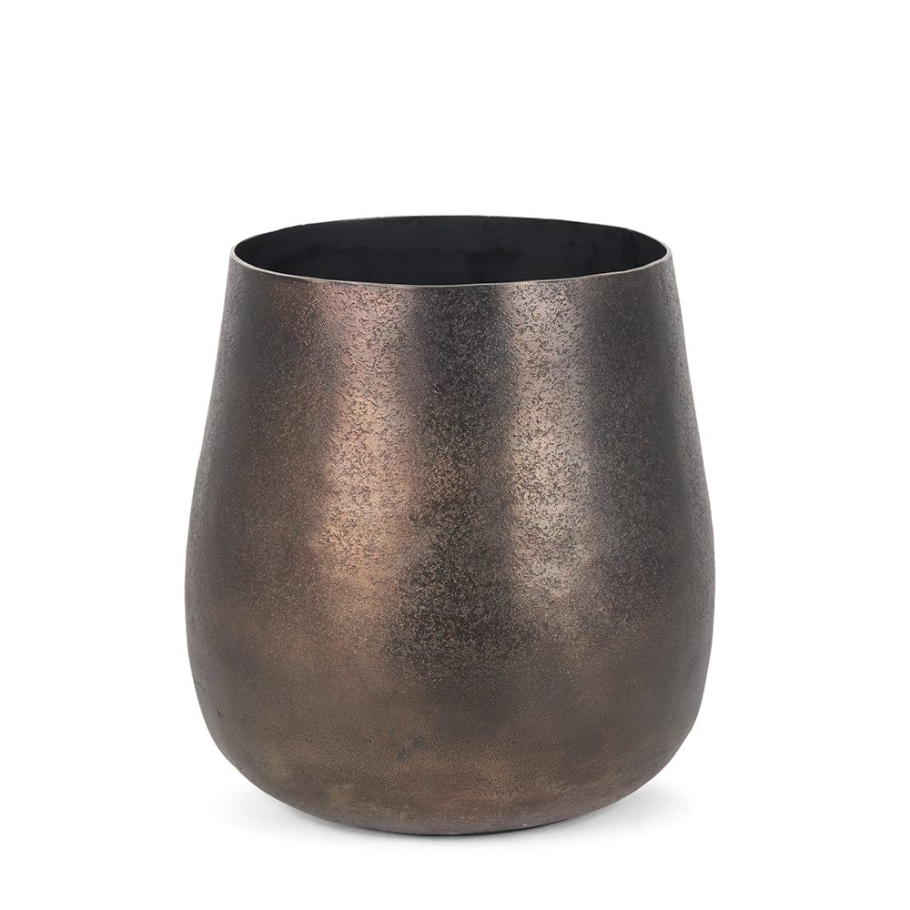 Mercana - Quade Small Gold Metal Planter - 70665 view 1