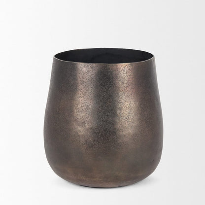 Mercana - Quade Small Gold Metal Planter - 70665 view 3