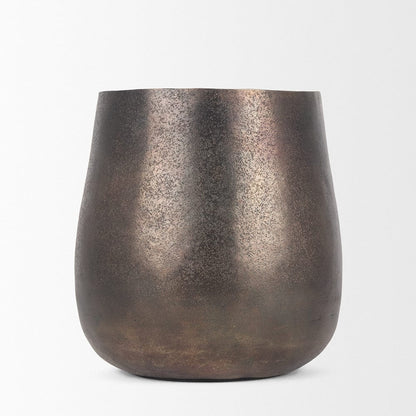Mercana - Quade Small Gold Metal Planter - 70665 view 4