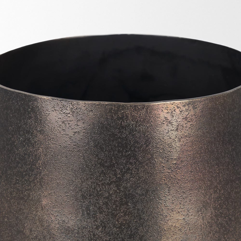 Mercana - Quade Small Gold Metal Planter - 70665 view 5