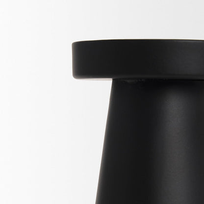 Mercana - Quadir Medium Matte Black Metal Candle Holder - 70714 view 4
