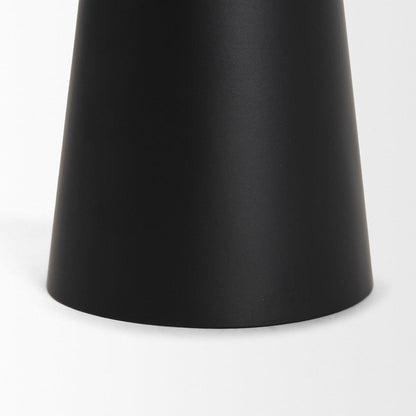 Mercana - Quadir Medium Matte Black Metal Candle Holder - 70714 view 5