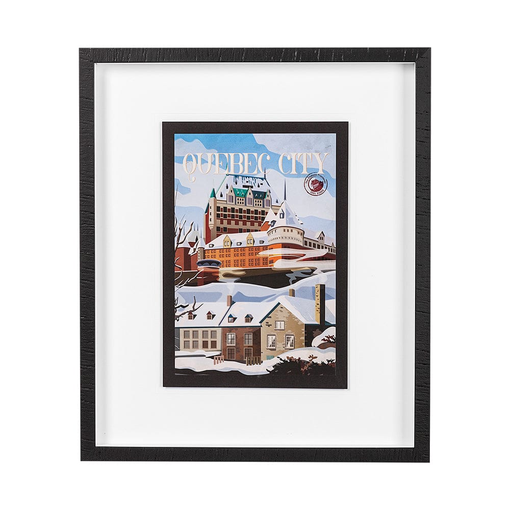 Mercana - Quebec City Go Canada M by Mercana Studio a Framed Art Print Matted under Glass - 13579 view 1