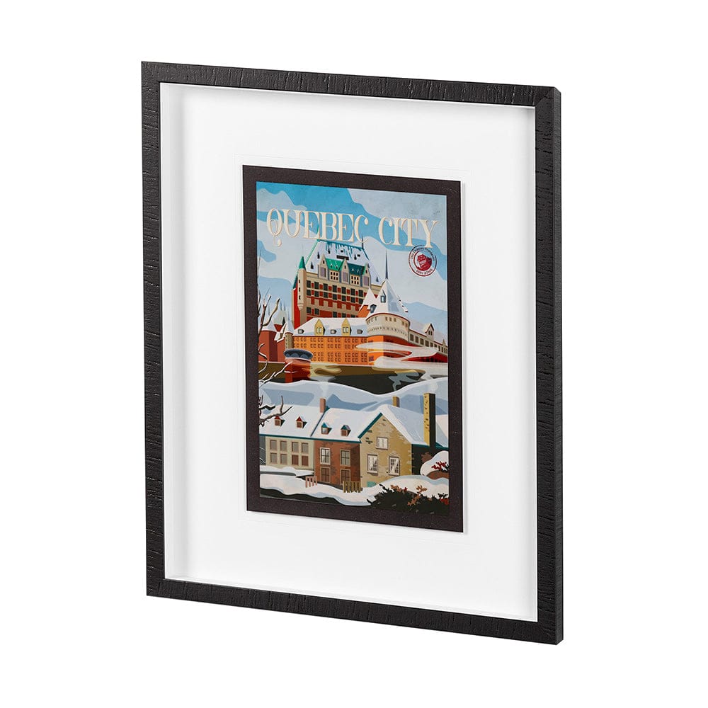 Mercana - Quebec City Go Canada M by Mercana Studio a Framed Art Print Matted under Glass - 13579 view 2