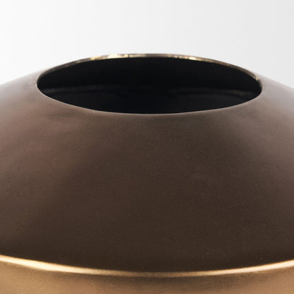 Mercana - Quiana Large Gold Metal Vase - 70662 view 4