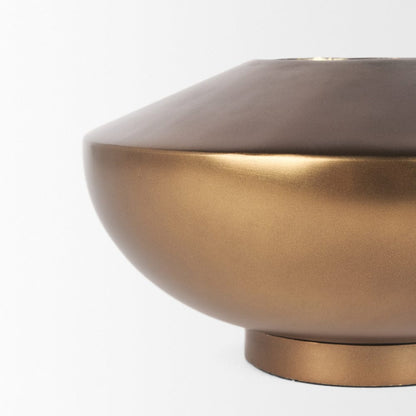Mercana - Quiana Large Gold Metal Vase - 70662 view 6