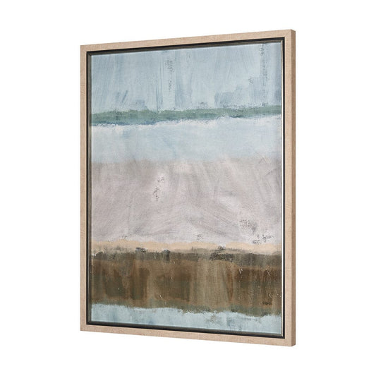 Mercana - Quiet Echoes - Flow by Mercana Studio a Hand Embellished Textured Framed Art Print - 15164 view 2