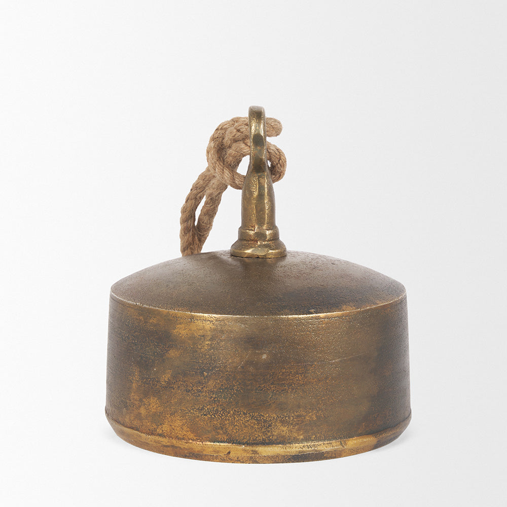 Mercana - Quincy Large Gold Metal Decorative Bell Object - 70651 view 3