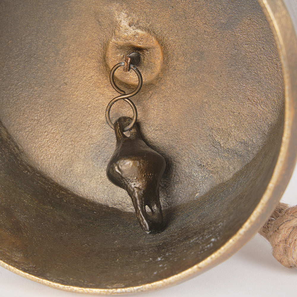 Mercana - Quincy Large Gold Metal Decorative Bell Object - 70651 view 9