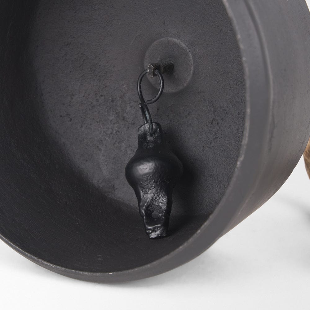 Mercana - Quincy Large Matte Black Metal Decorative Bell Object - 70654 view 9
