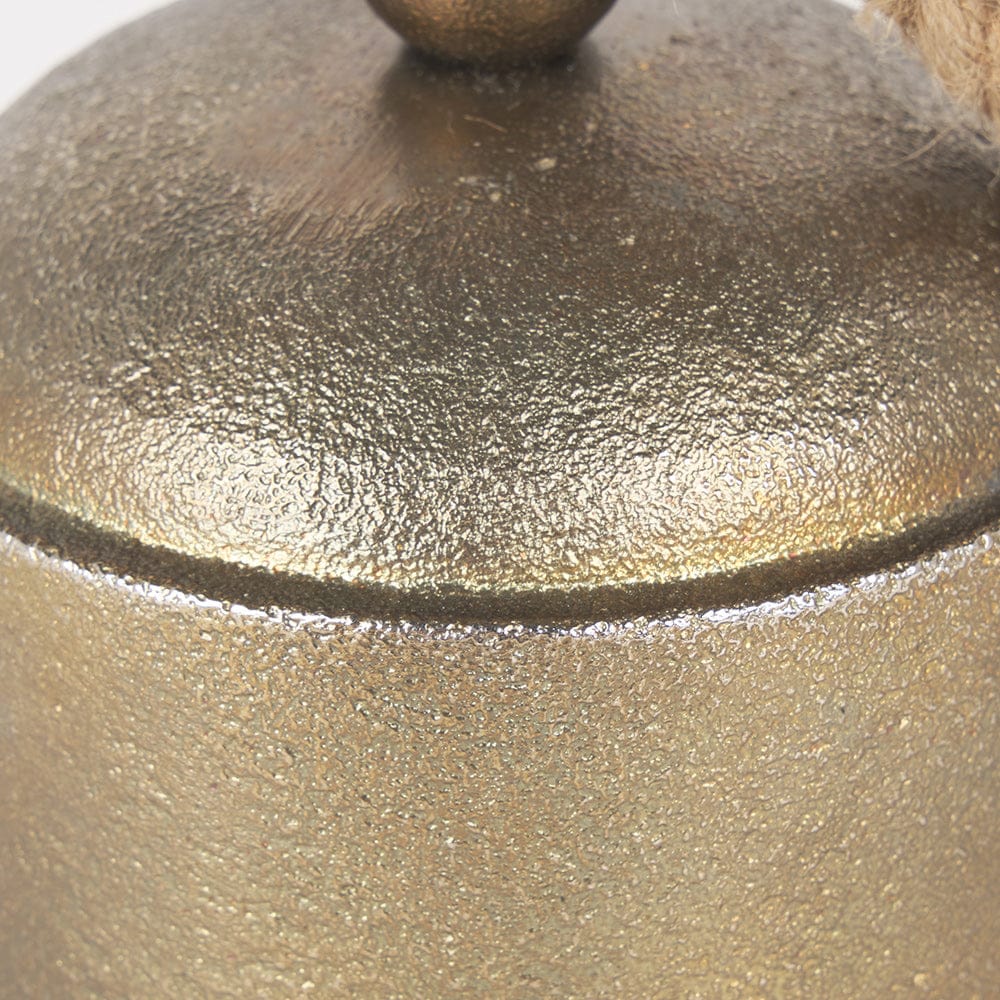 Mercana - Quincy Medium Gold Metal Decorative Bell Object - 70652 view 7