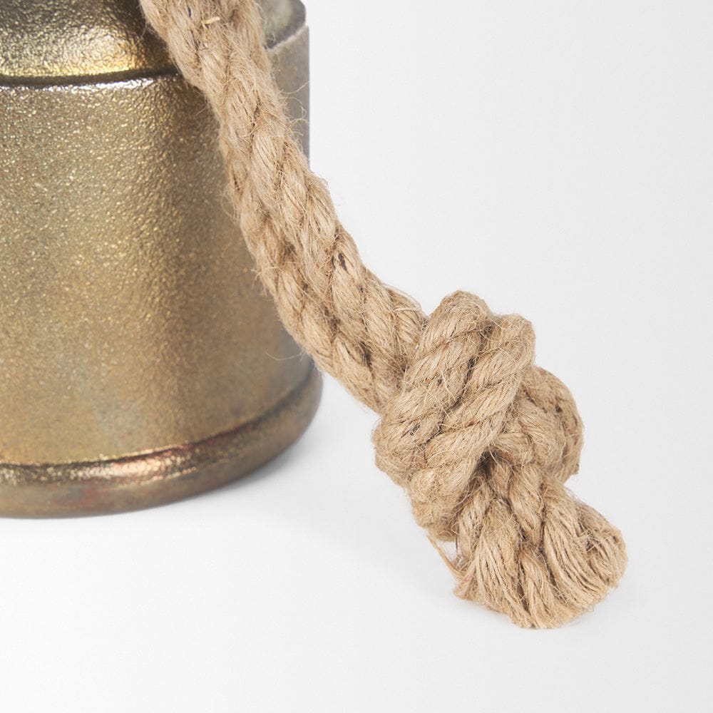 Mercana - Quincy Medium Gold Metal Decorative Bell Object - 70652 view 8