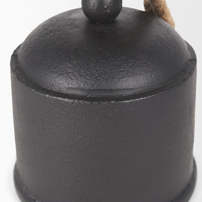 Mercana - Quincy Medium Matte Black Metal Decorative Bell Object - 70655 view 7
