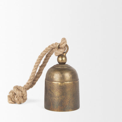 Mercana - Quincy Small Gold Metal Decorative Bell Object - 70653 view 2