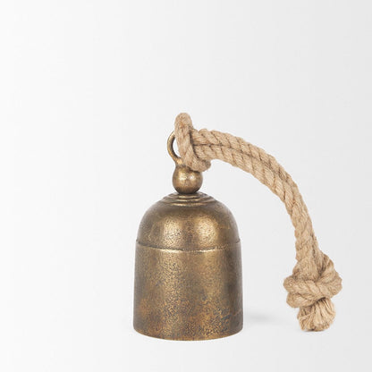 Mercana - Quincy Small Gold Metal Decorative Bell Object - 70653 view 4