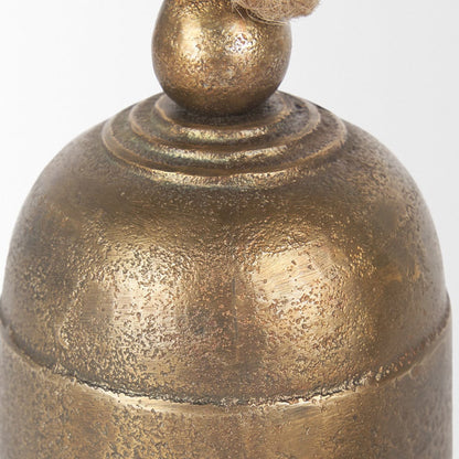 Mercana - Quincy Small Gold Metal Decorative Bell Object - 70653 view 7