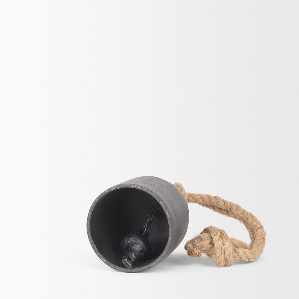 Mercana - Quincy Small Matte Black Metal Decorative Bell Object - 70656 view 5