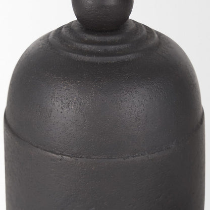 Mercana - Quincy Small Matte Black Metal Decorative Bell Object - 70656 view 7