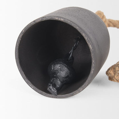 Mercana - Quincy Small Matte Black Metal Decorative Bell Object - 70656 view 9